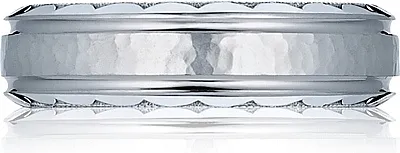Tacori Gents 6mm Hammered Wedding Band