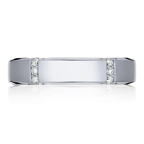 Tacori Gents Rose Gold and Diamond Wedding Band