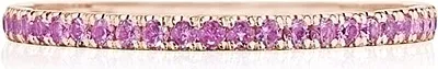Tacori Pave Pink Sapphire Band