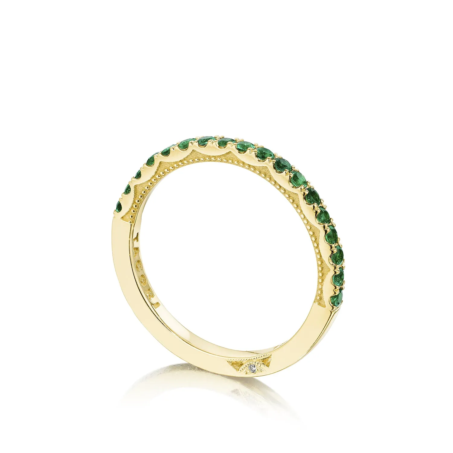 TACORI Sculpted Crescent Emerald Band