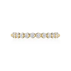 TACORI Yellow Gold Sculpted Crescent Diamond Wedding Band