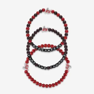 Tampa Bay Buccaneers 3 Pack Beaded Friendship Bracelet