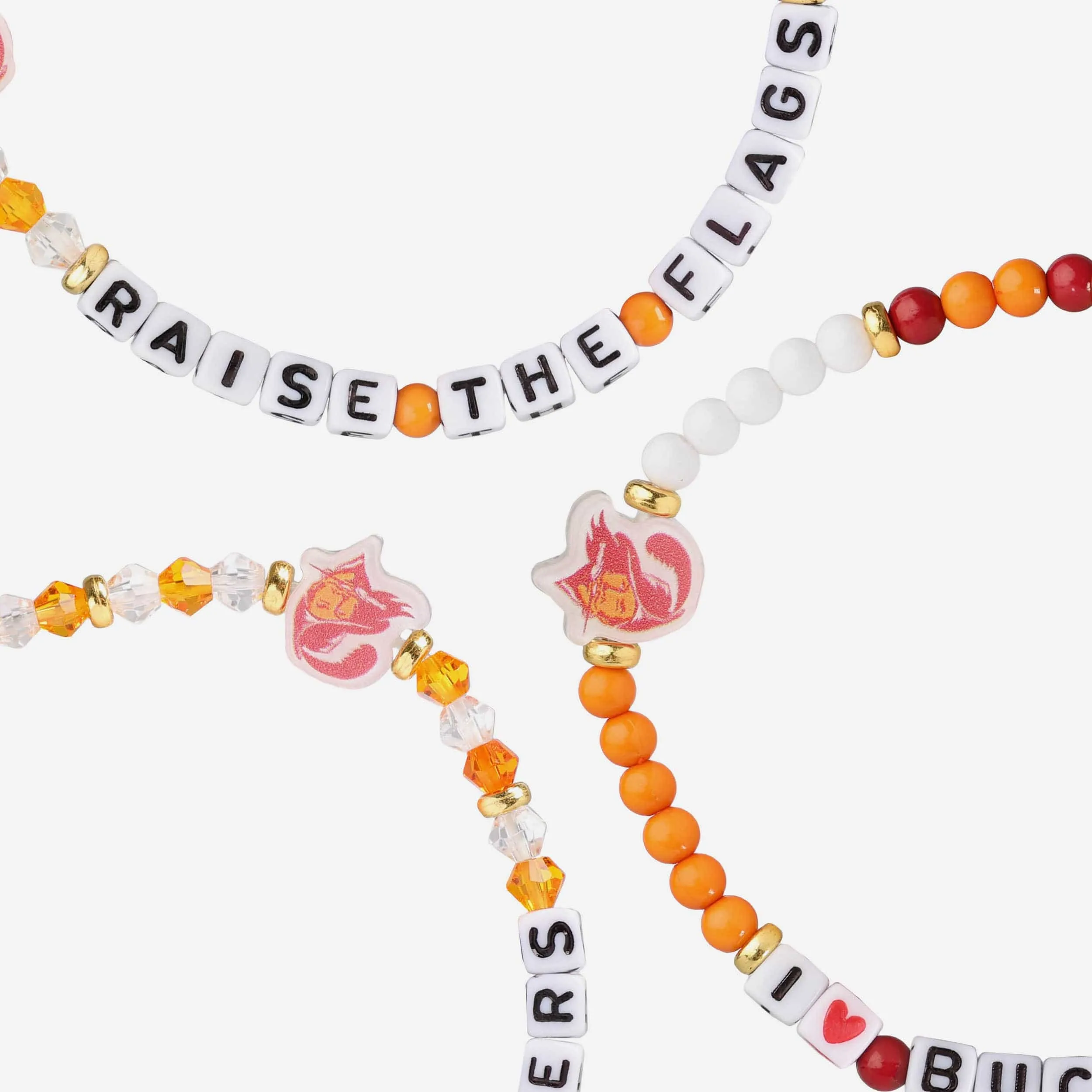 Tampa Bay Buccaneers Creamsicle 3 Pack Friendship Bracelet