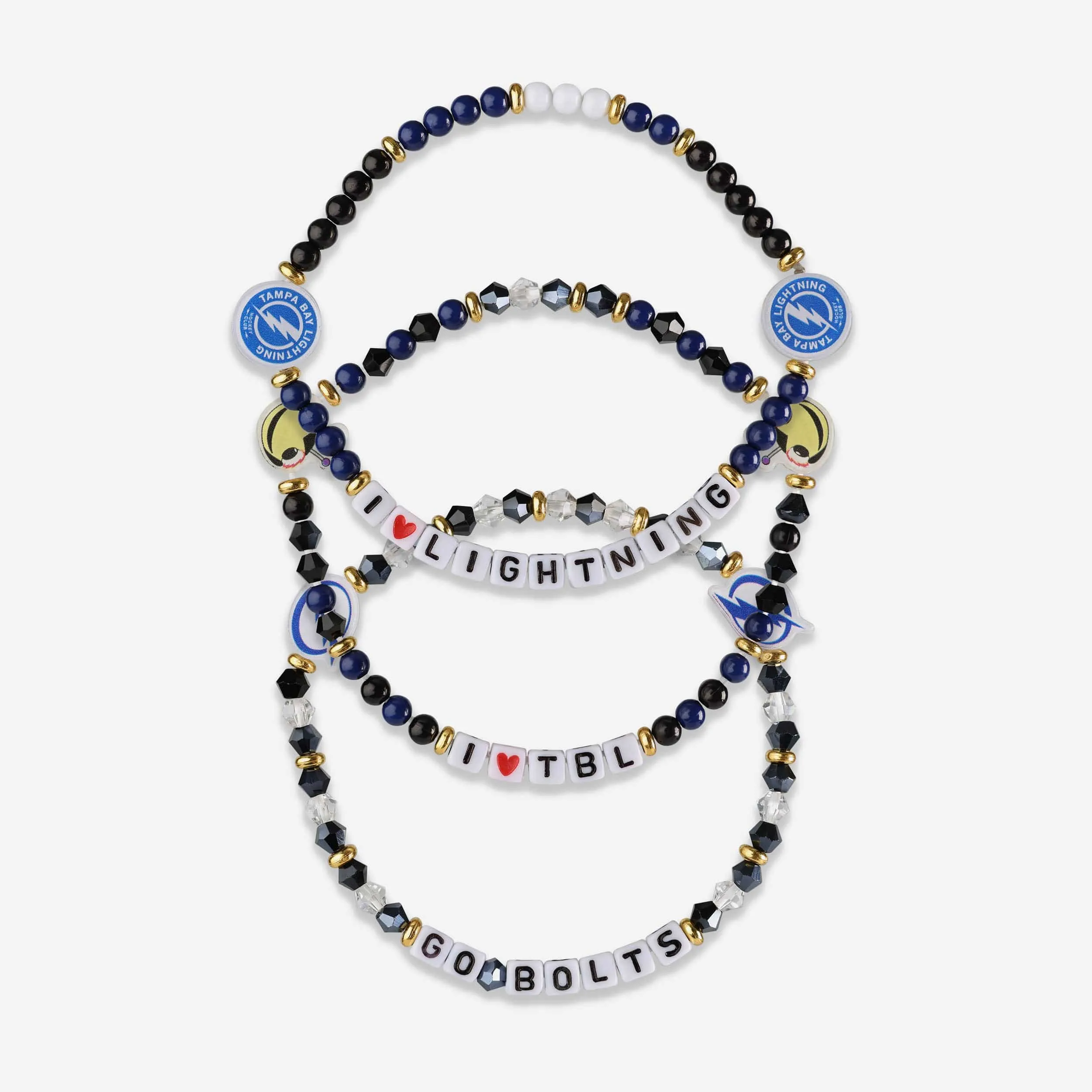 Tampa Bay Lightning 3 Pack Friendship Bracelet