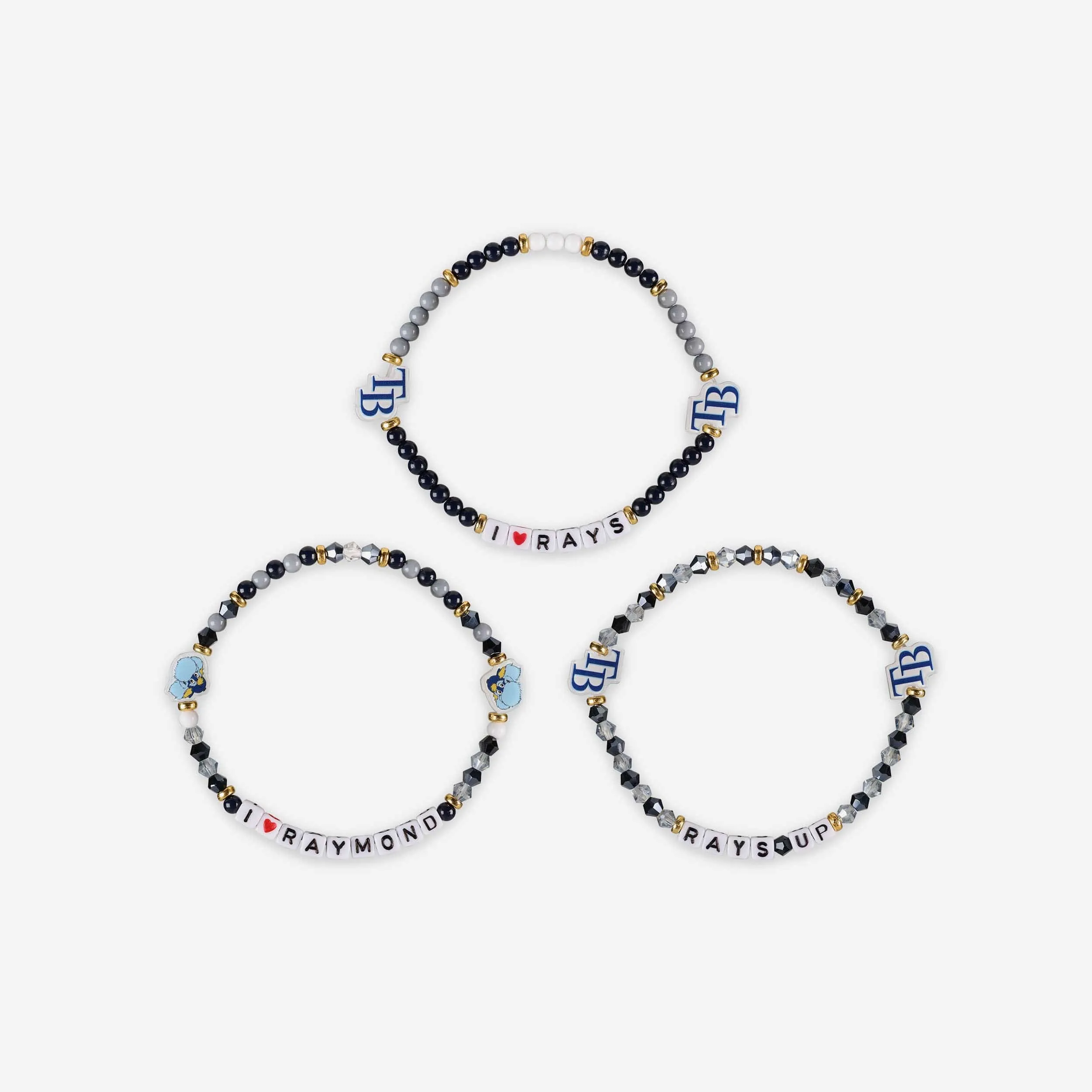 Tampa Bay Rays 3 Pack Friendship Bracelet
