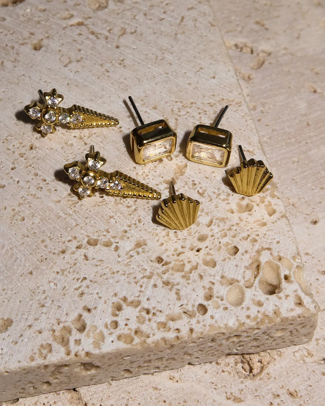 The Art Deco Fan Studs
