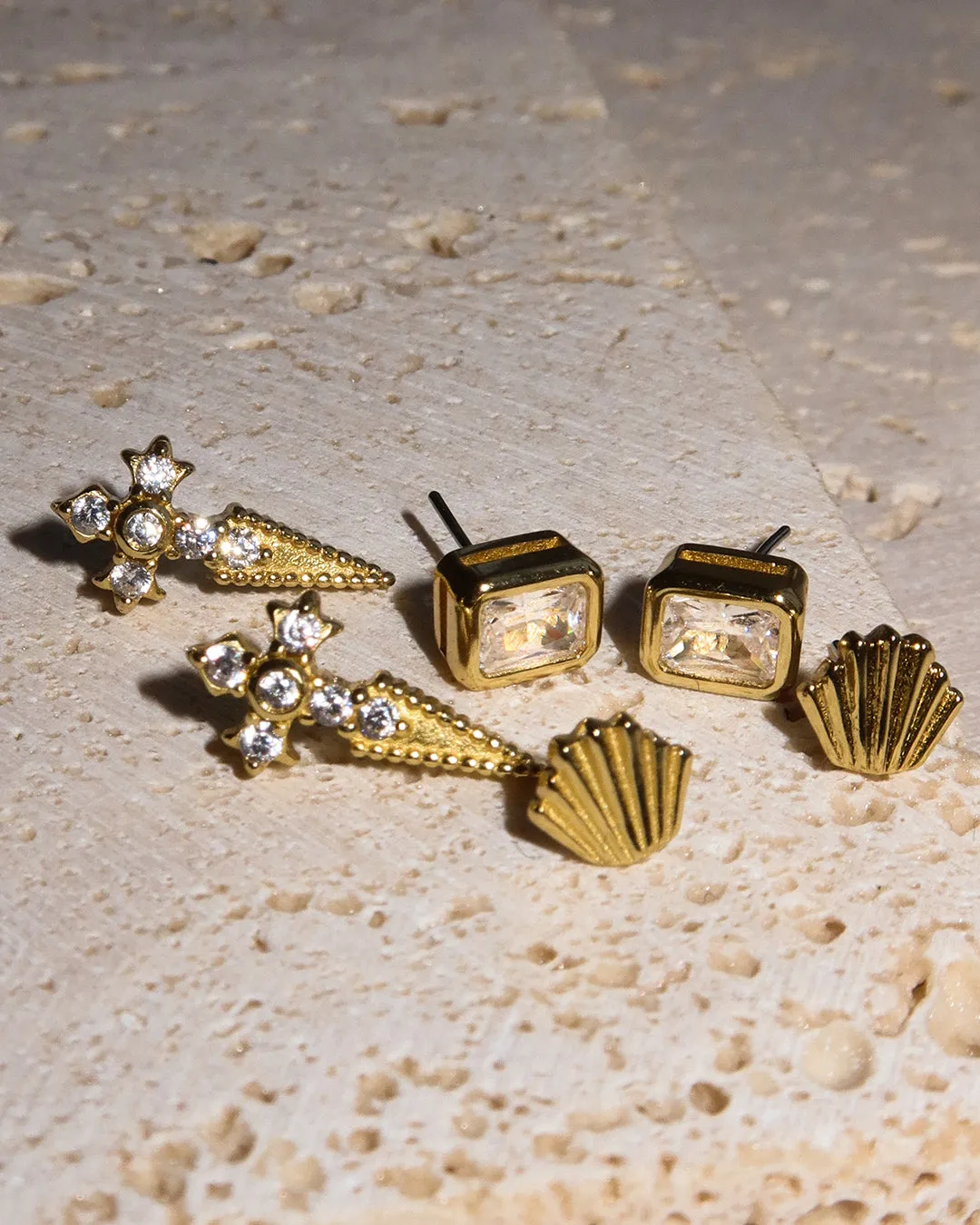 The Art Deco Fan Studs