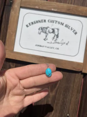 The Double J-Turquoise Pendant 10x14mm