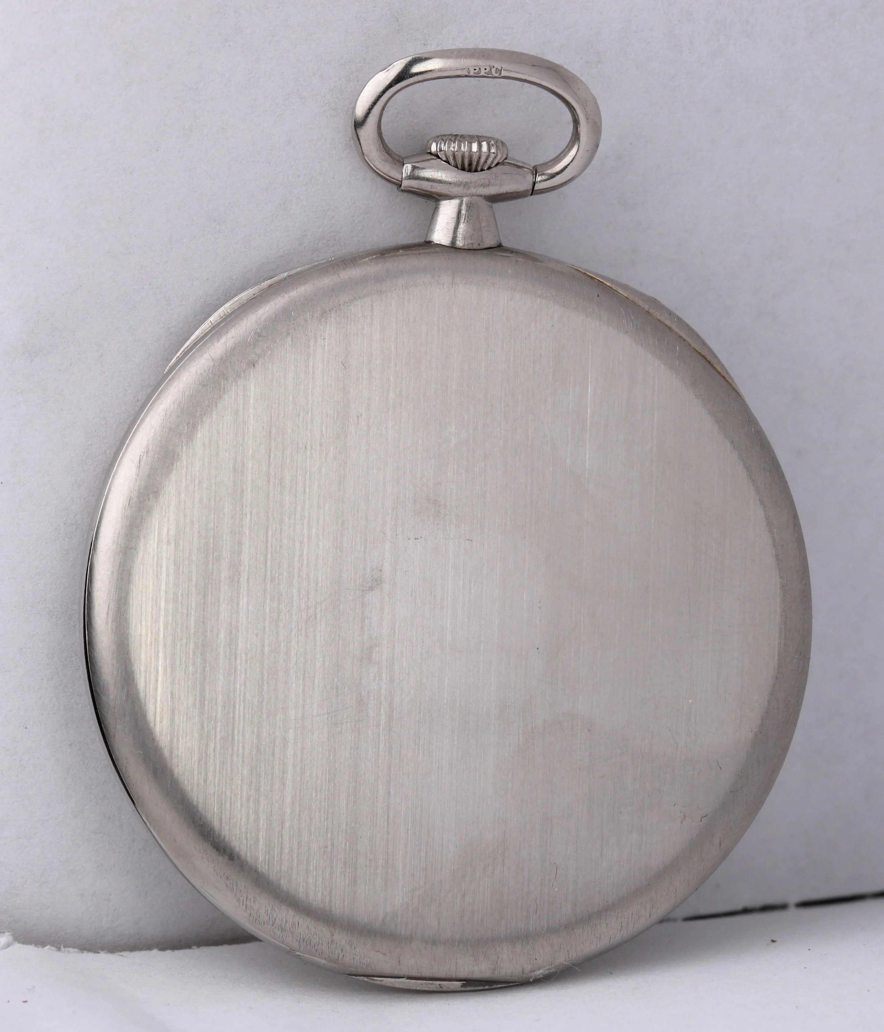 Tiffany& Co. Patek Philippe PLATINUM Open Face 18 Jewels Pocket Watch