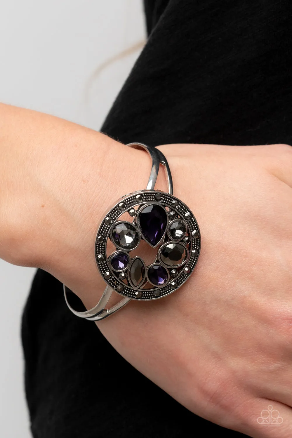 Time to Twinkle - Purple (Cuff) Bracelet