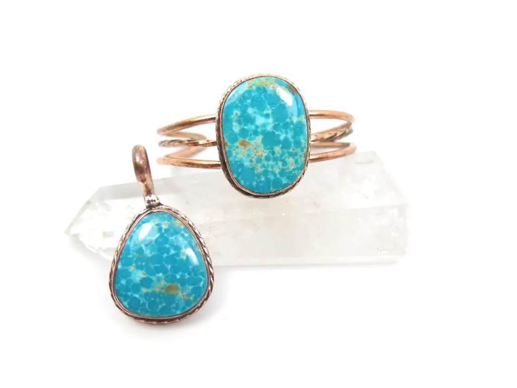 Tonopah Turquoise Copper Cuff
