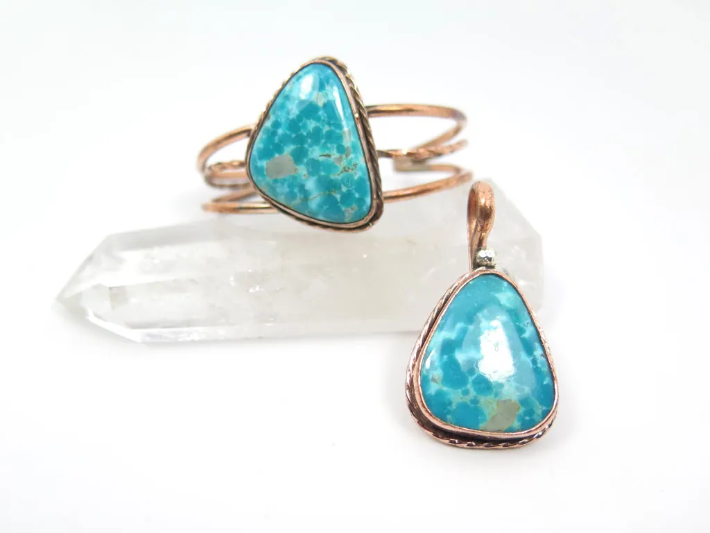 Tonopah Turquoise Copper Cuff