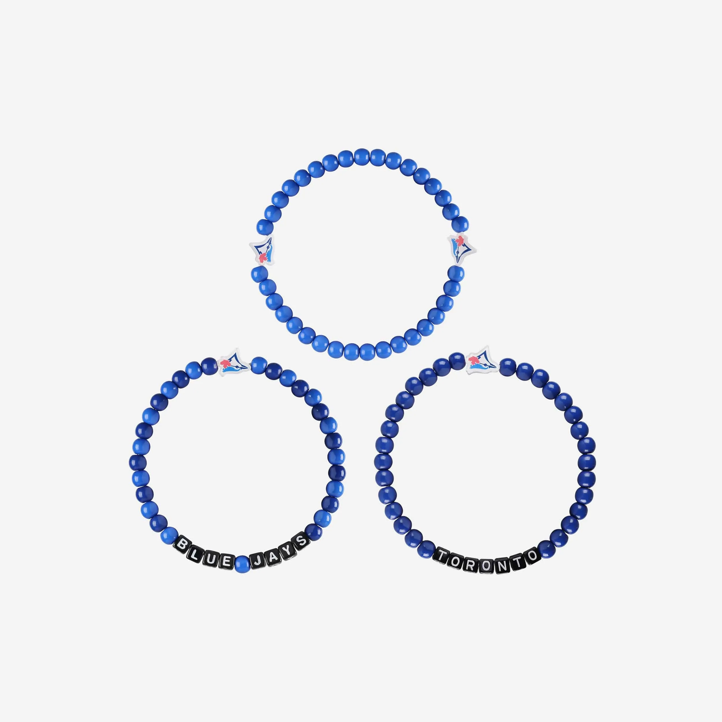 Toronto Blue Jays 3 Pack Beaded Friendship Bracelet