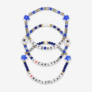 Toronto Maple Leafs 3 Pack Friendship Bracelet