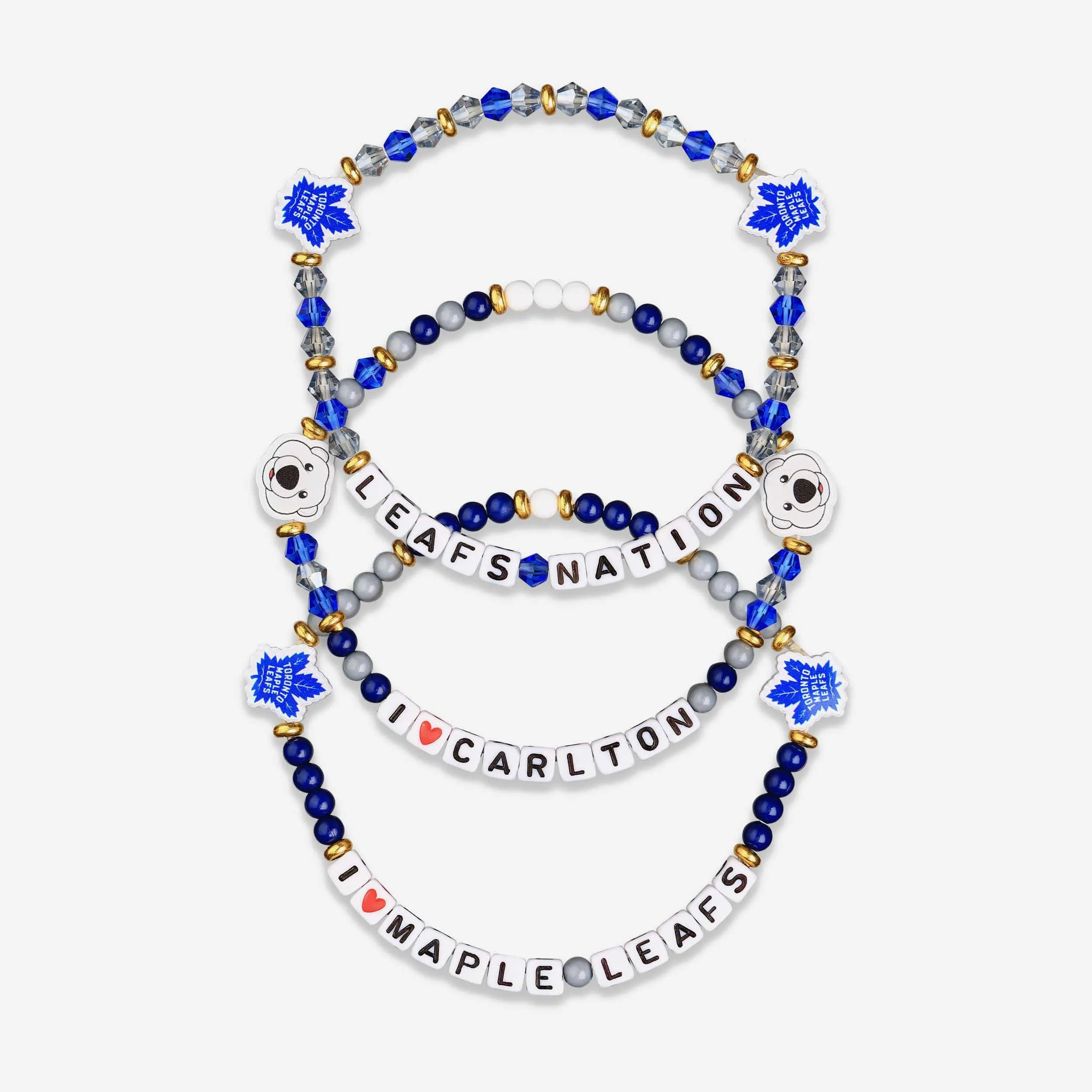 Toronto Maple Leafs 3 Pack Friendship Bracelet