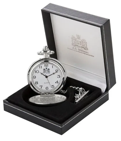 Triag Knot with Stone Pocket Watch
