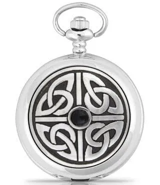 Triag Knot with Stone Pocket Watch