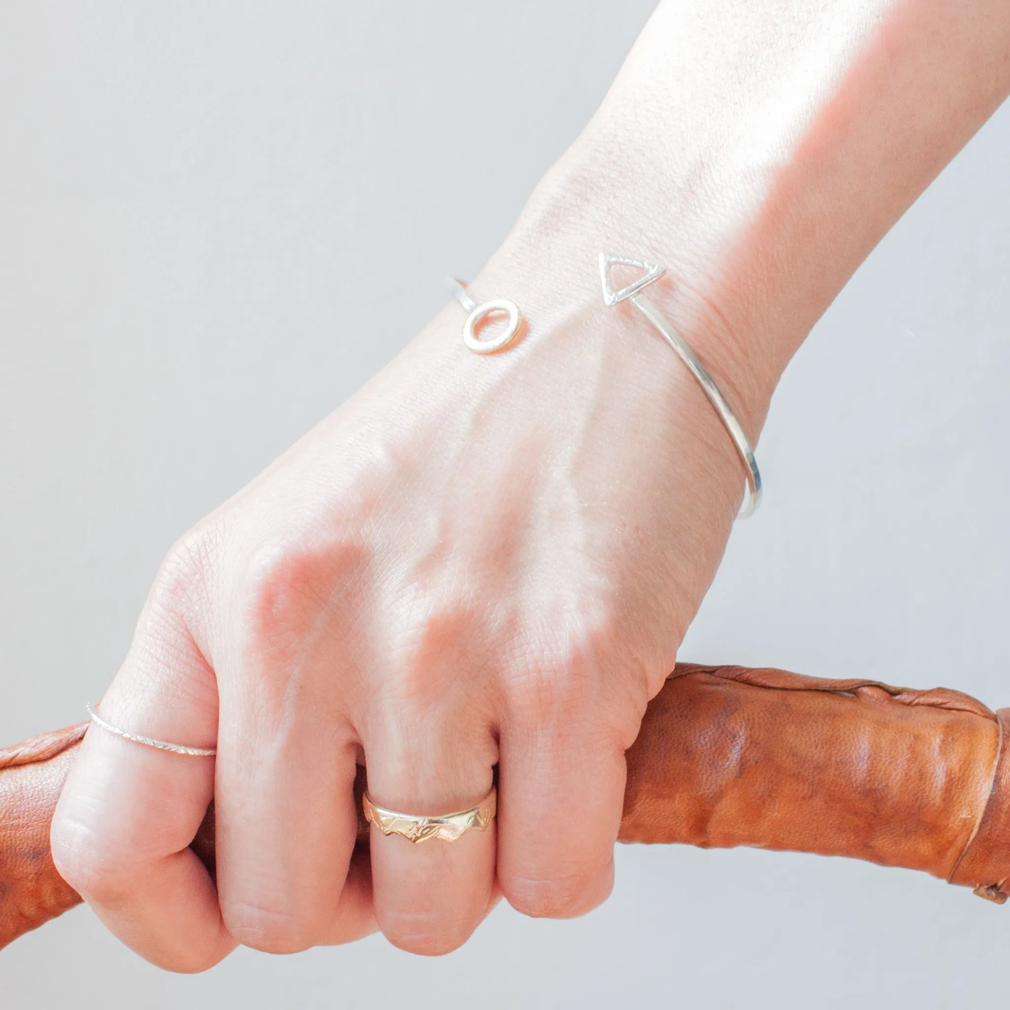 Triangle Circle Bracelet