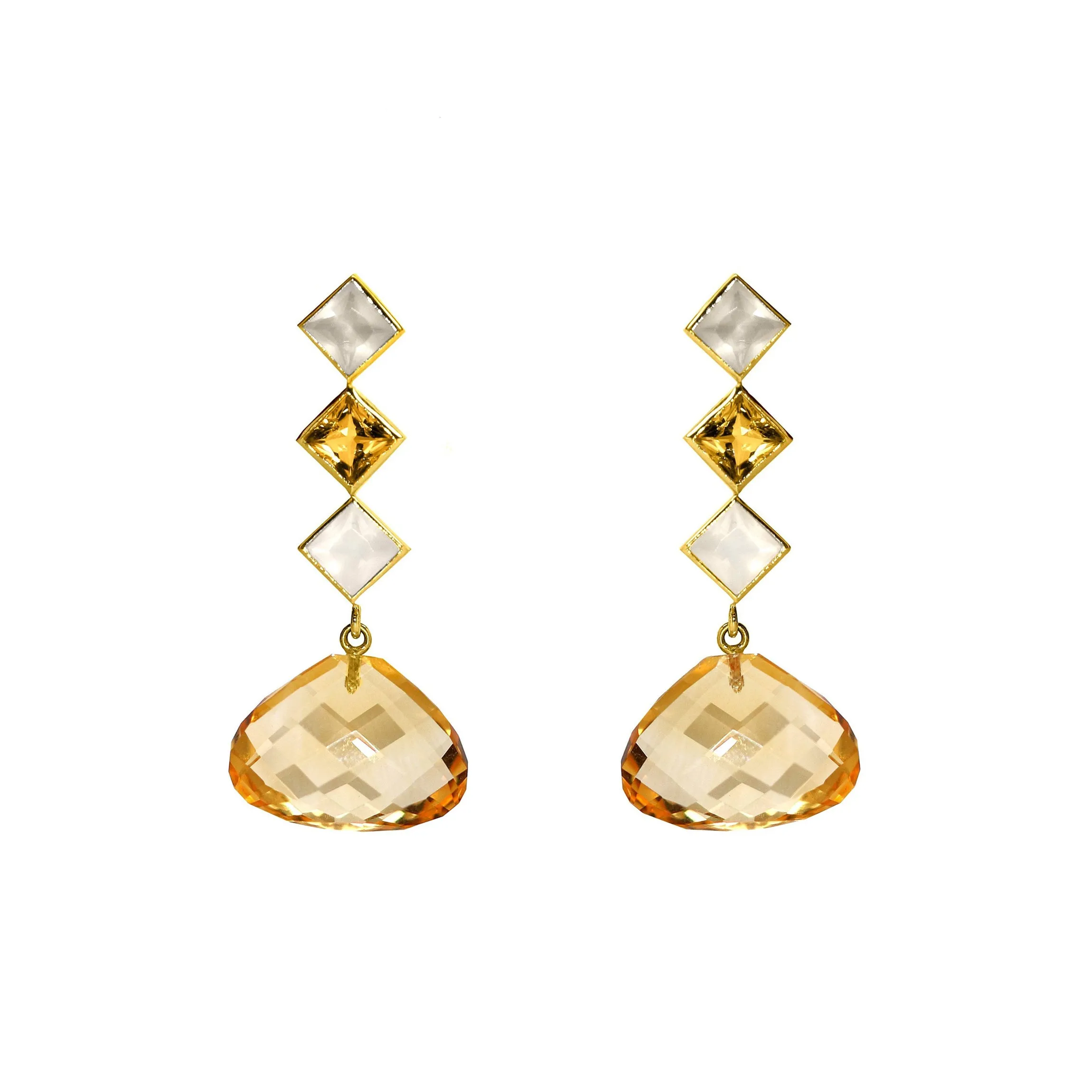 Triple Deco Earrings