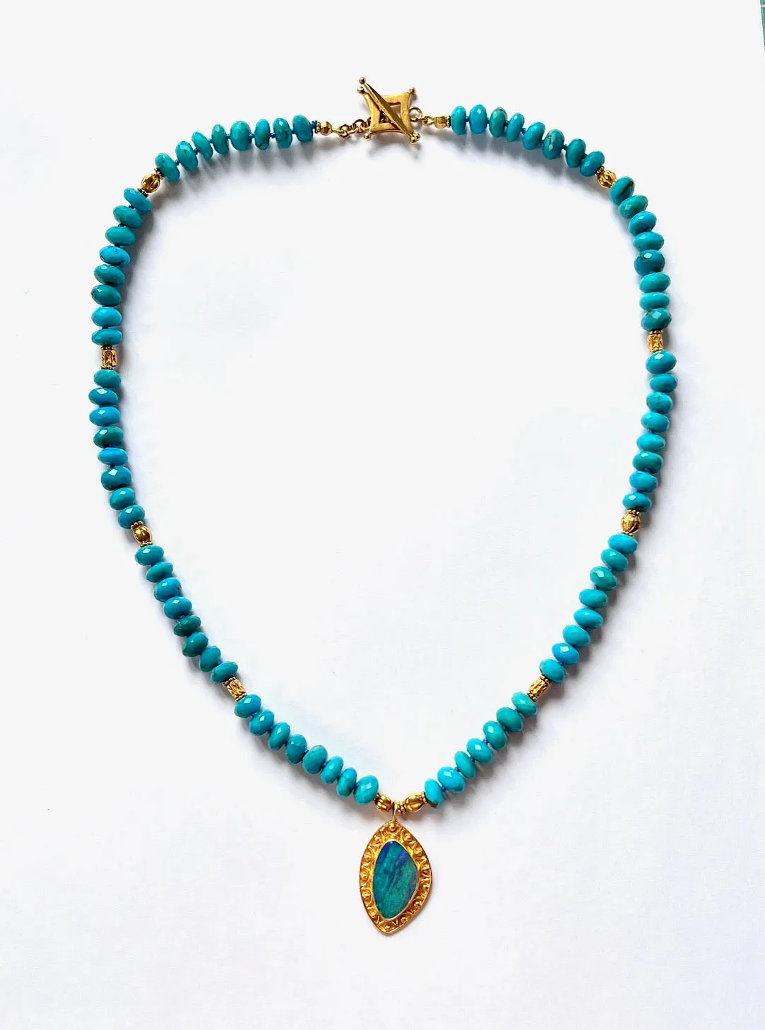 Turquoise, Australian Opal Necklace