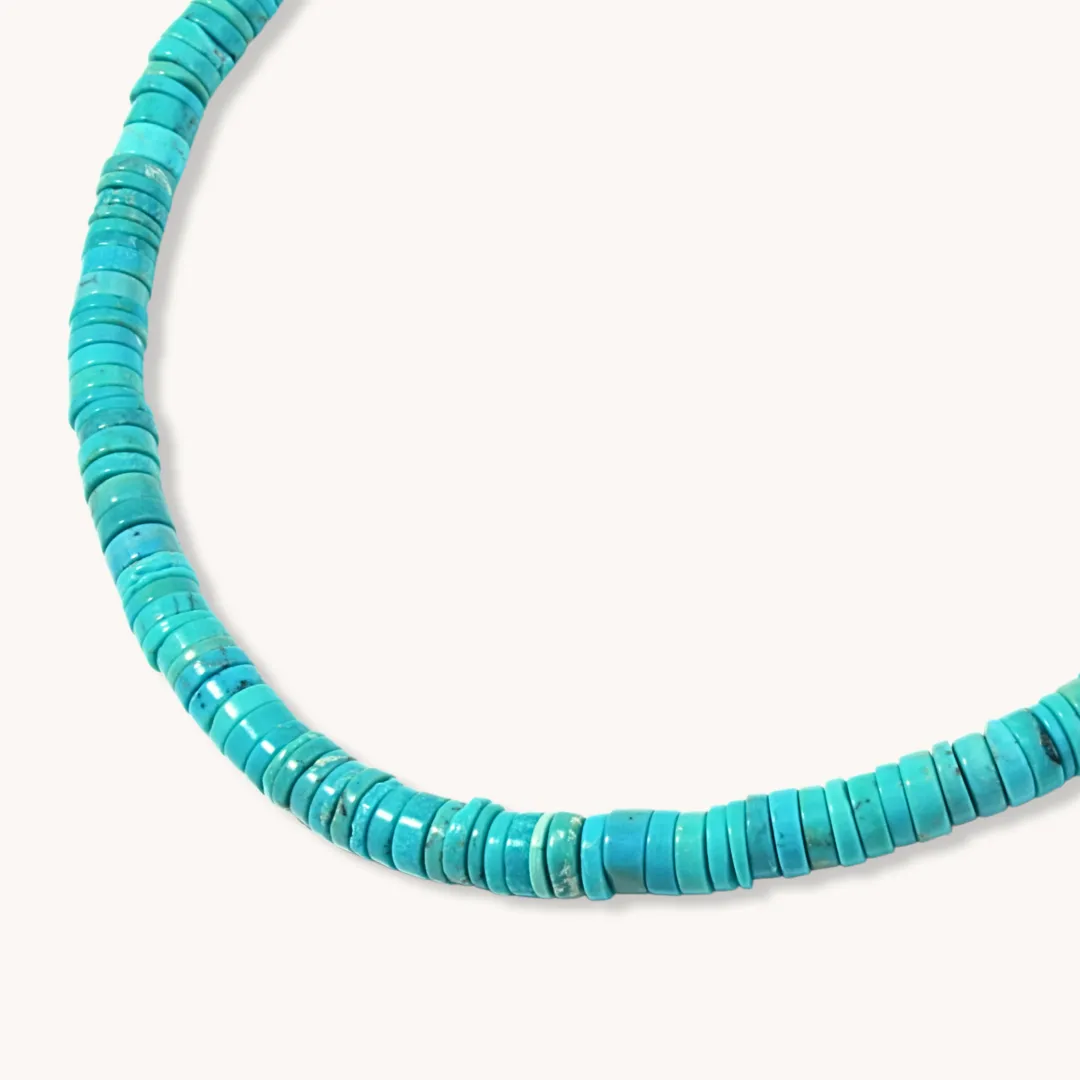 Turquoise Heishe Beads Necklace