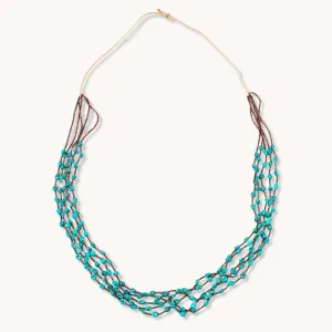 Turquoise Nugget and Heishe Beads Necklace