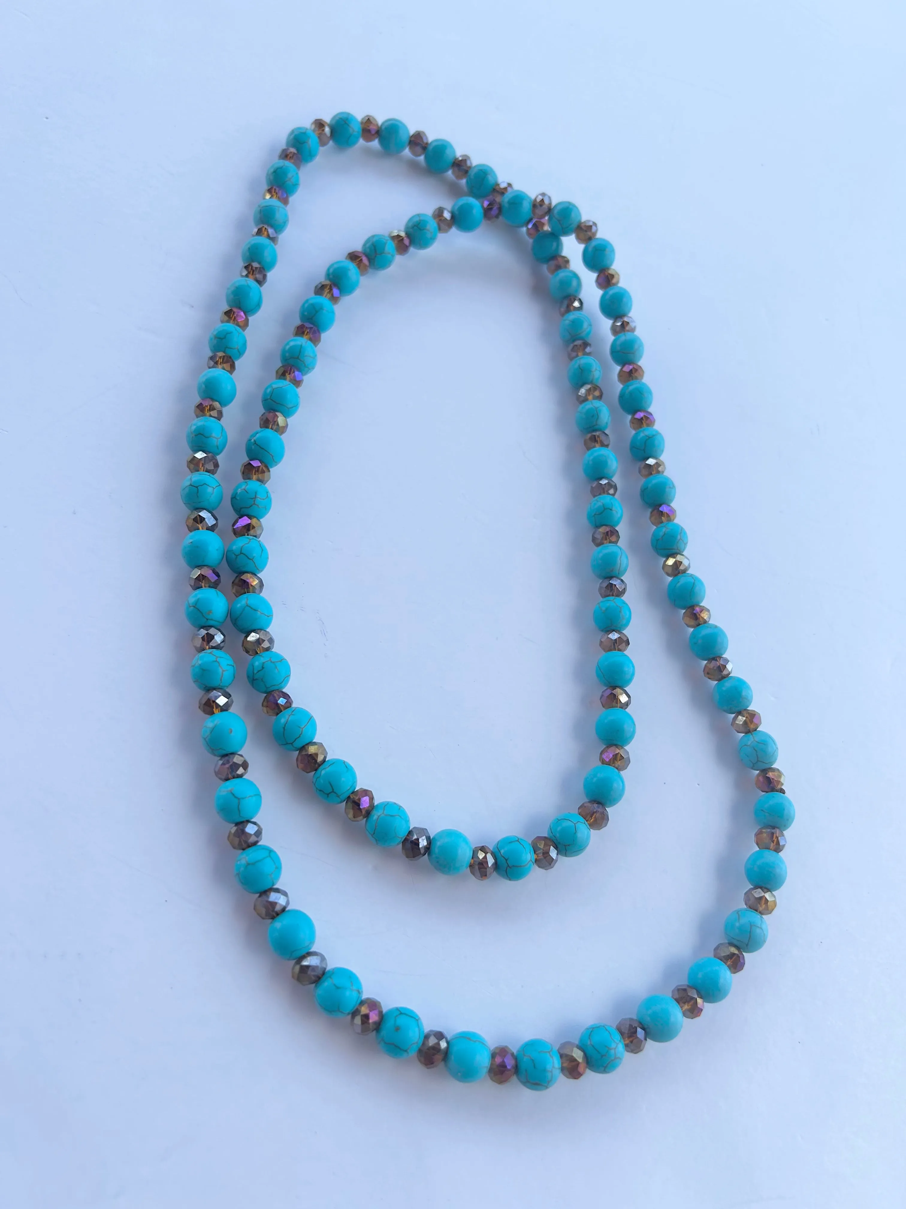 Turquoise Pink Bulldog Necklaces