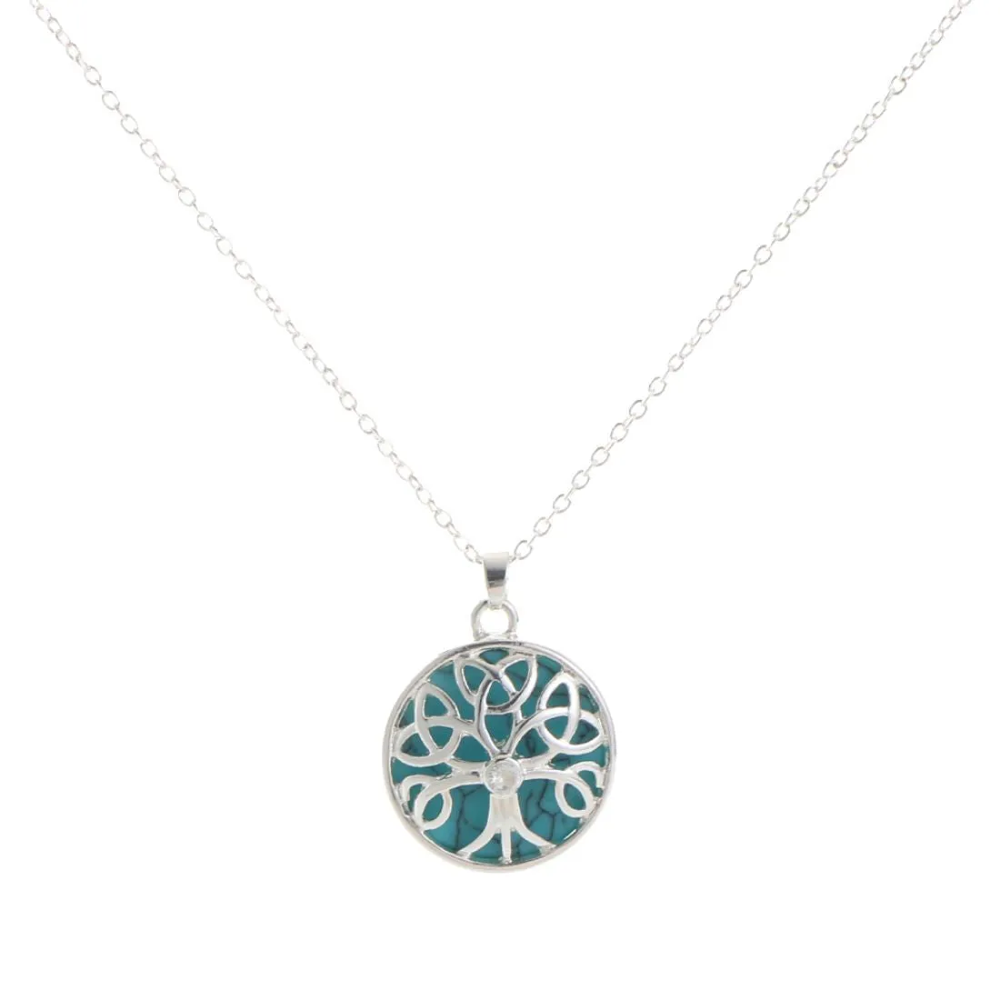 Turquoise Stone Celtic Energy necklace