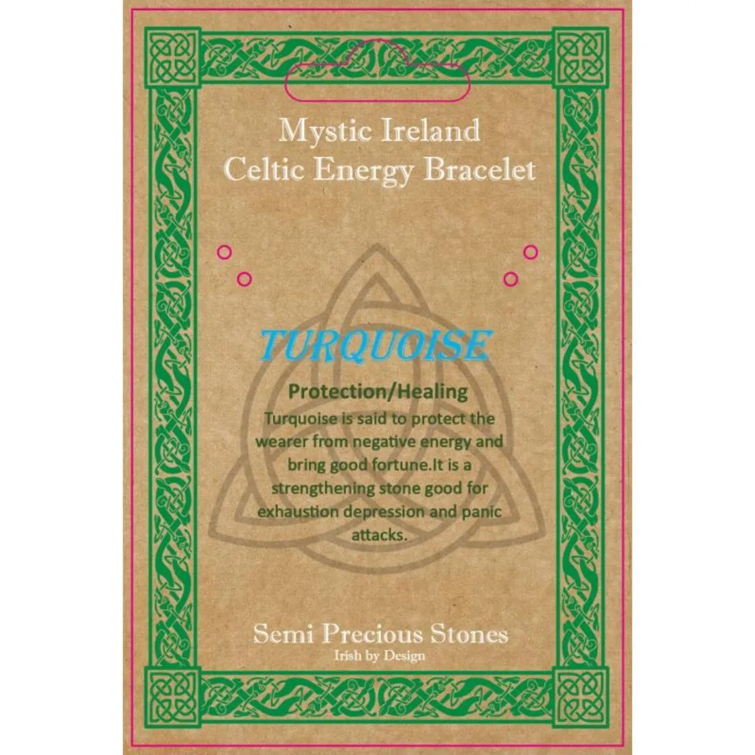 Turquoise Stone Celtic Energy necklace