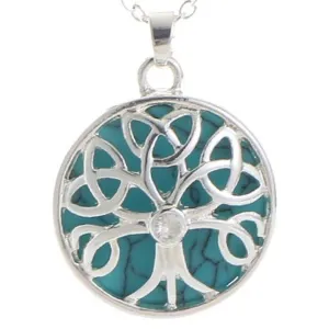 Turquoise Stone Celtic Energy necklace