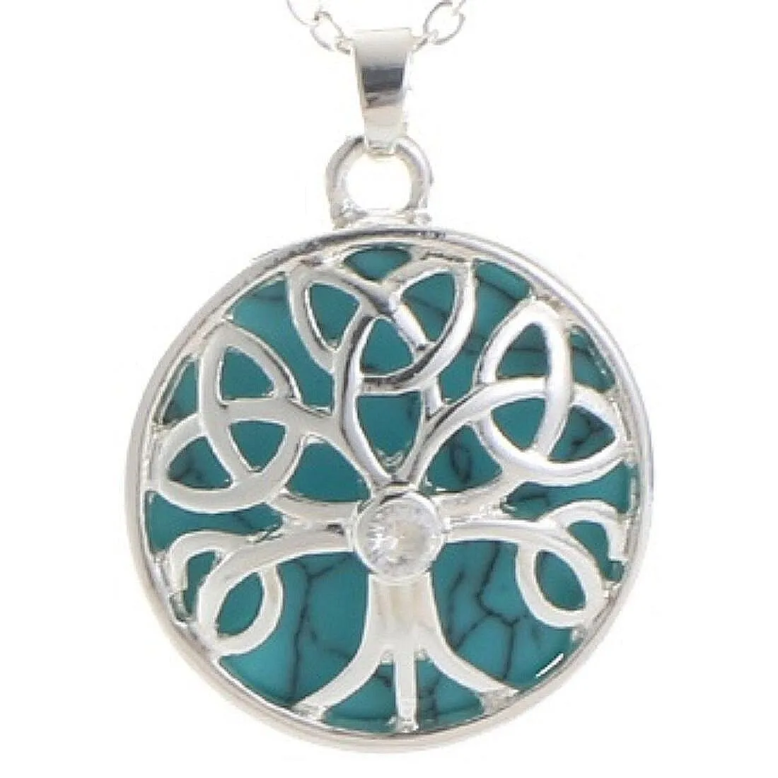 Turquoise Stone Celtic Energy necklace