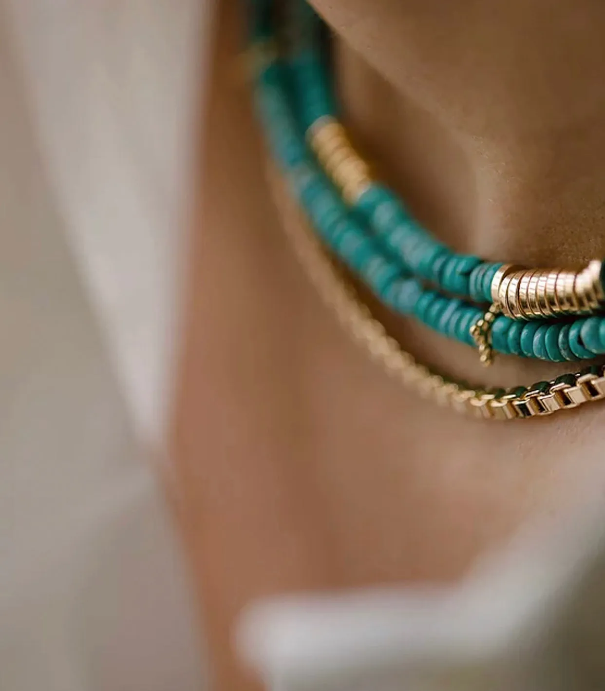 Turquoise Stone Necklace