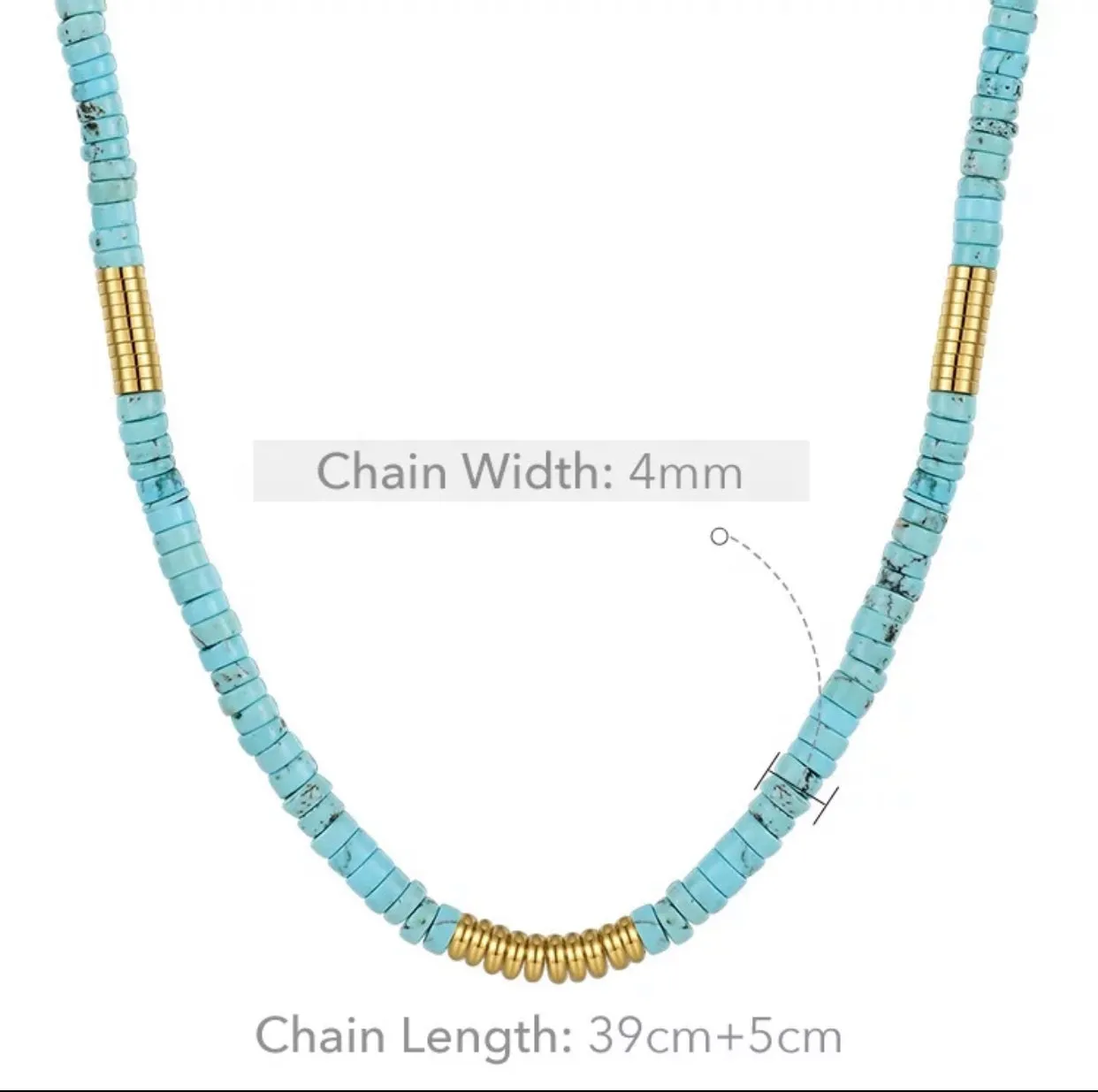 Turquoise Stone Necklace
