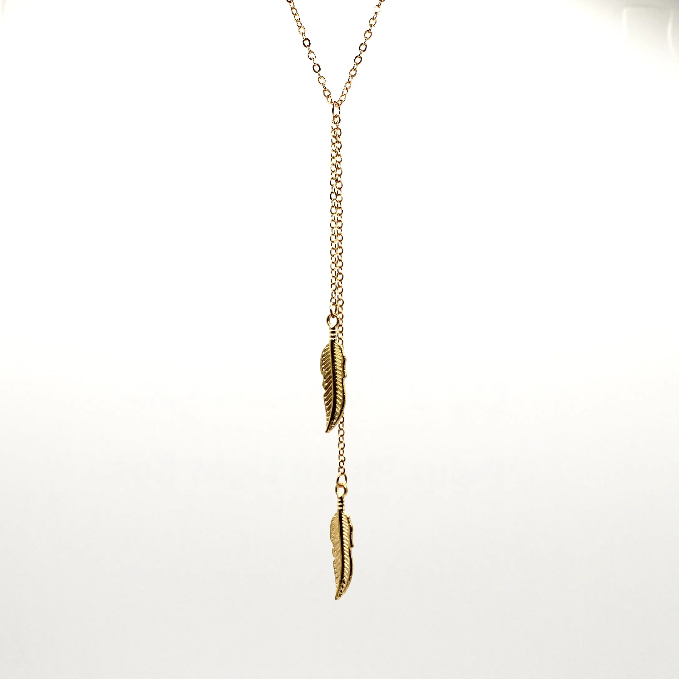 Twice Feathered Necklace