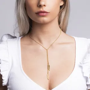 Twice Feathered Necklace