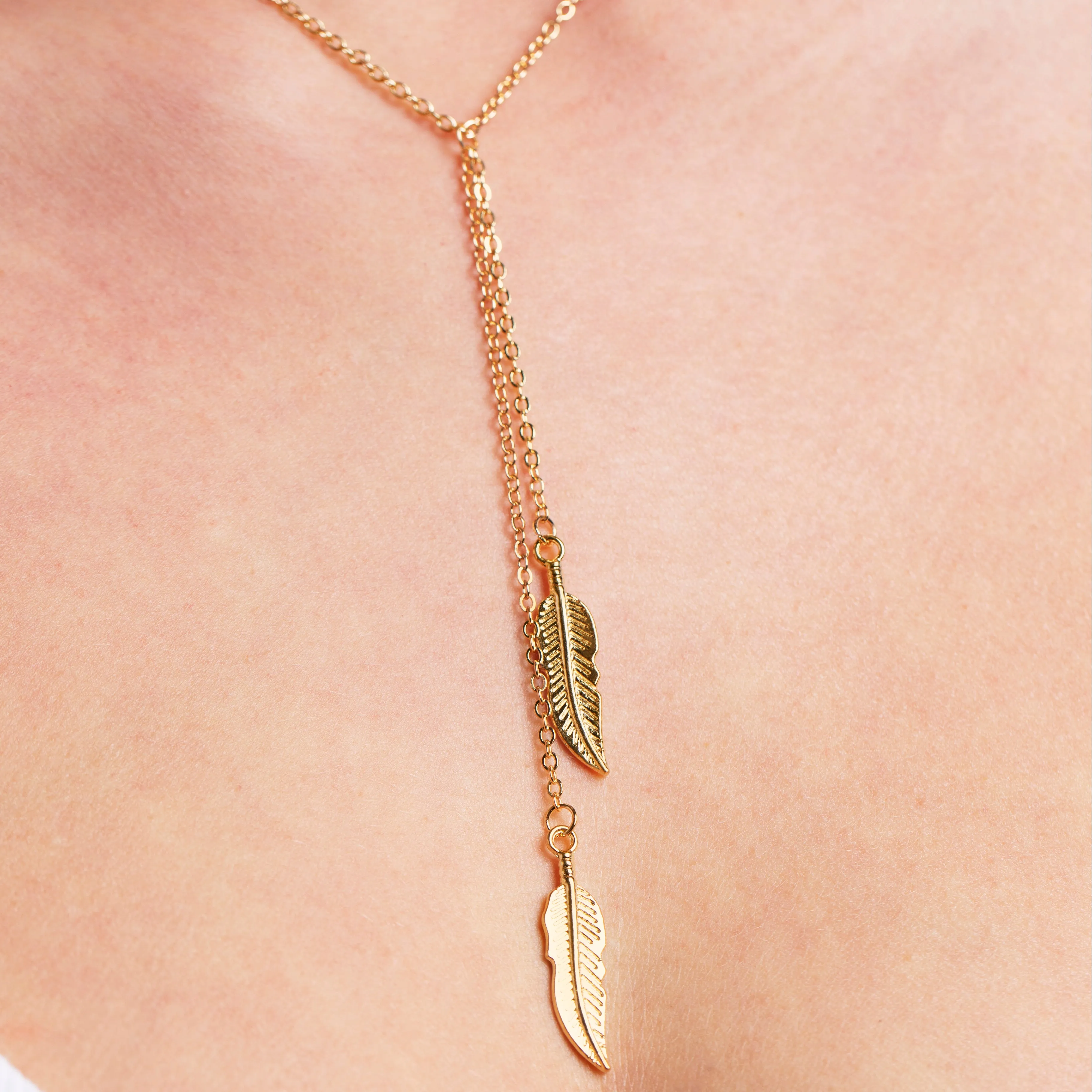 Twice Feathered Necklace