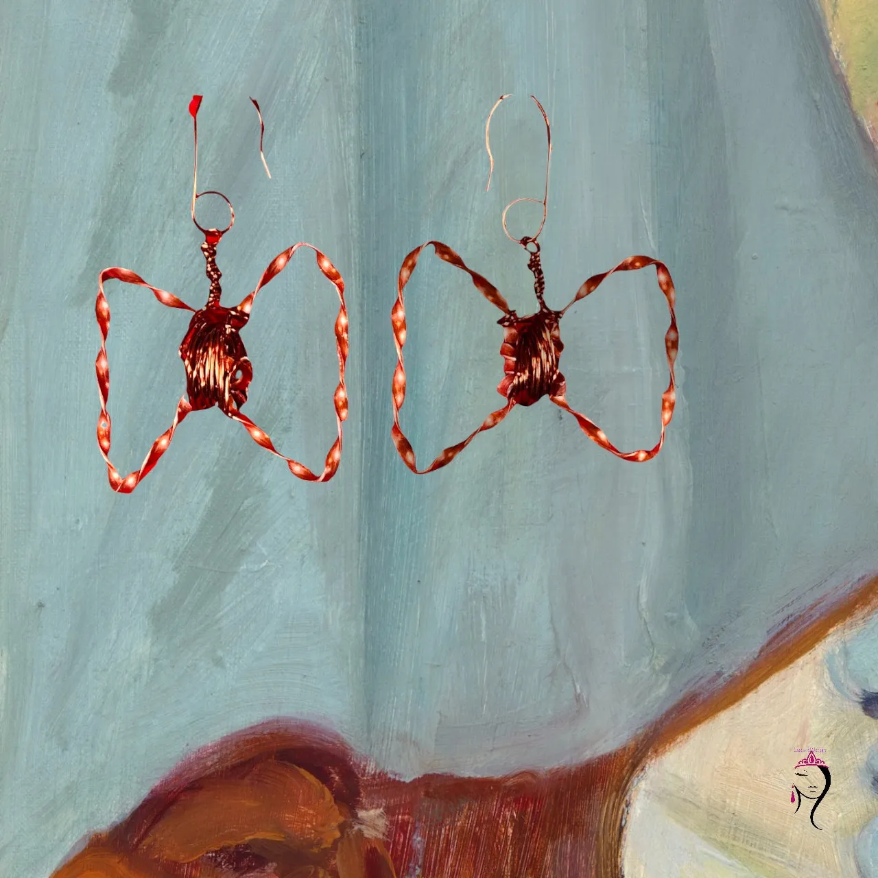 Twisted Bow Earrings #21027
