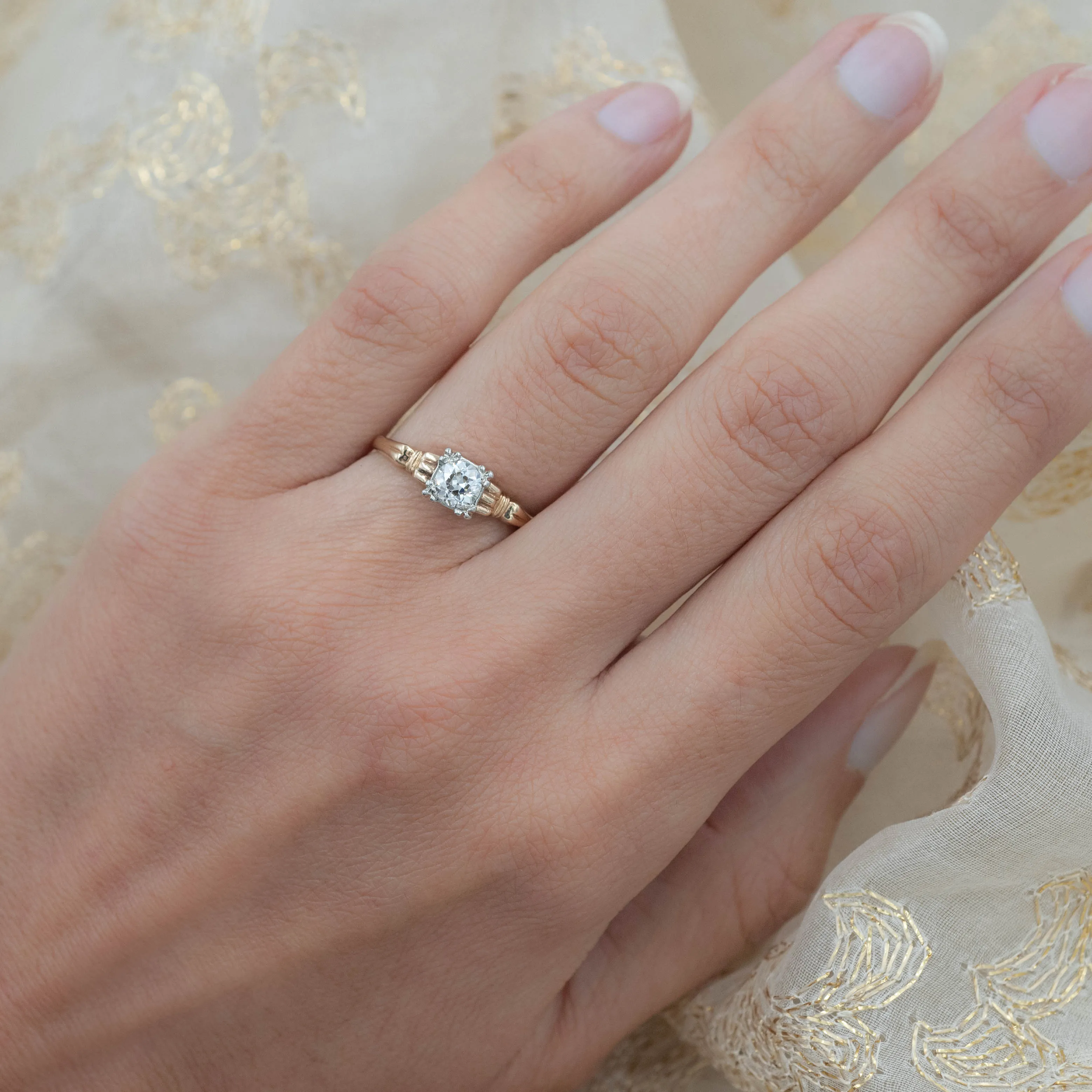 Two-Tone Solitaire c1930