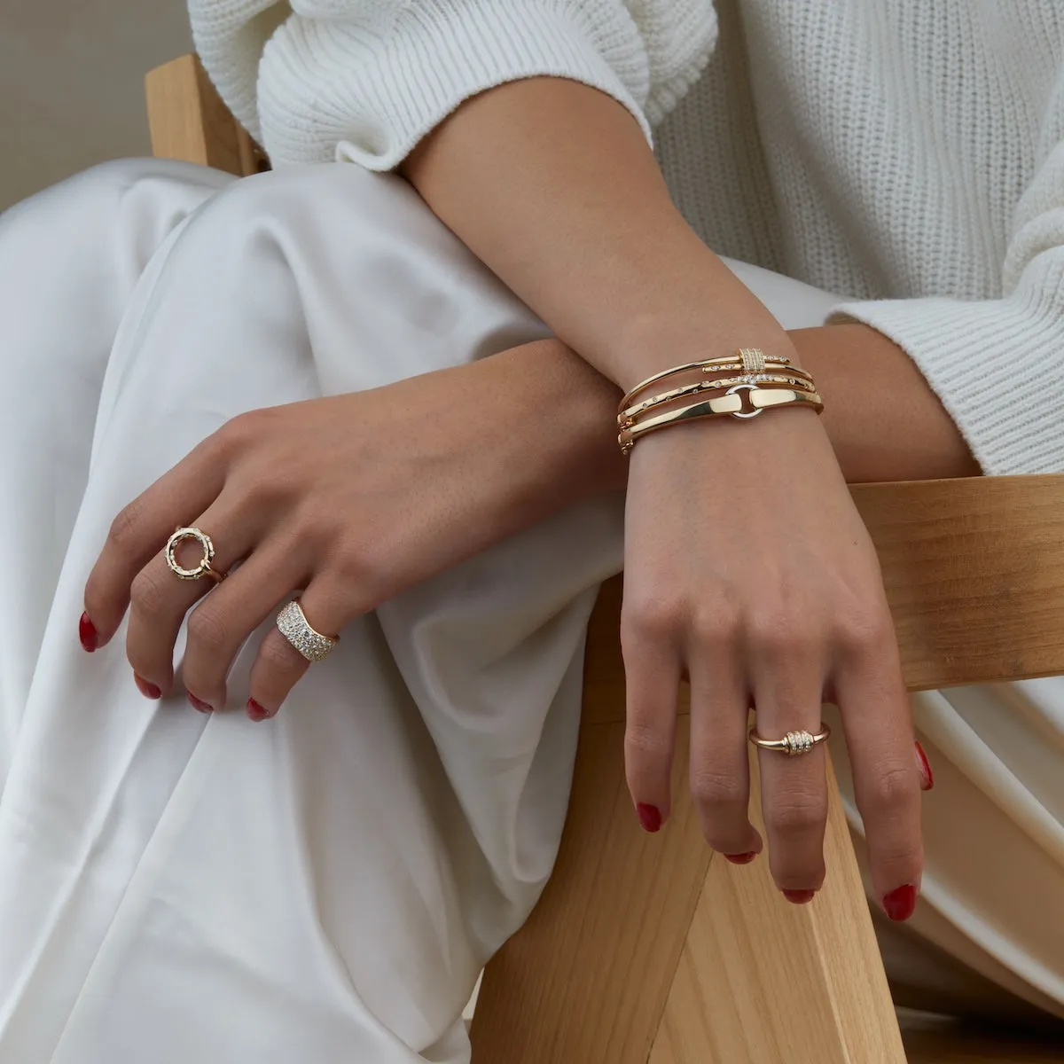 Two-Toned Buckle Bracelet