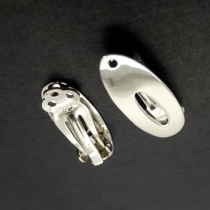 Universal Clip Earrings, 925 Silver