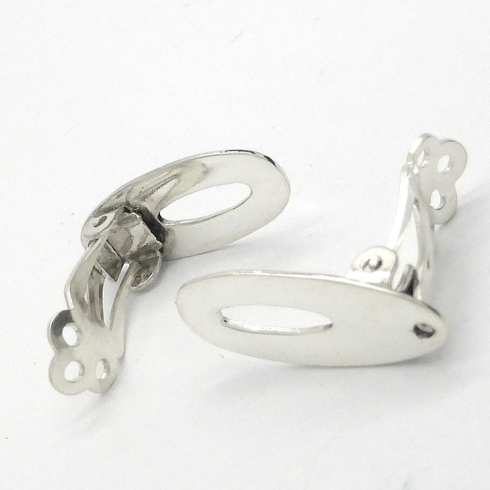 Universal Clip Earrings, 925 Silver