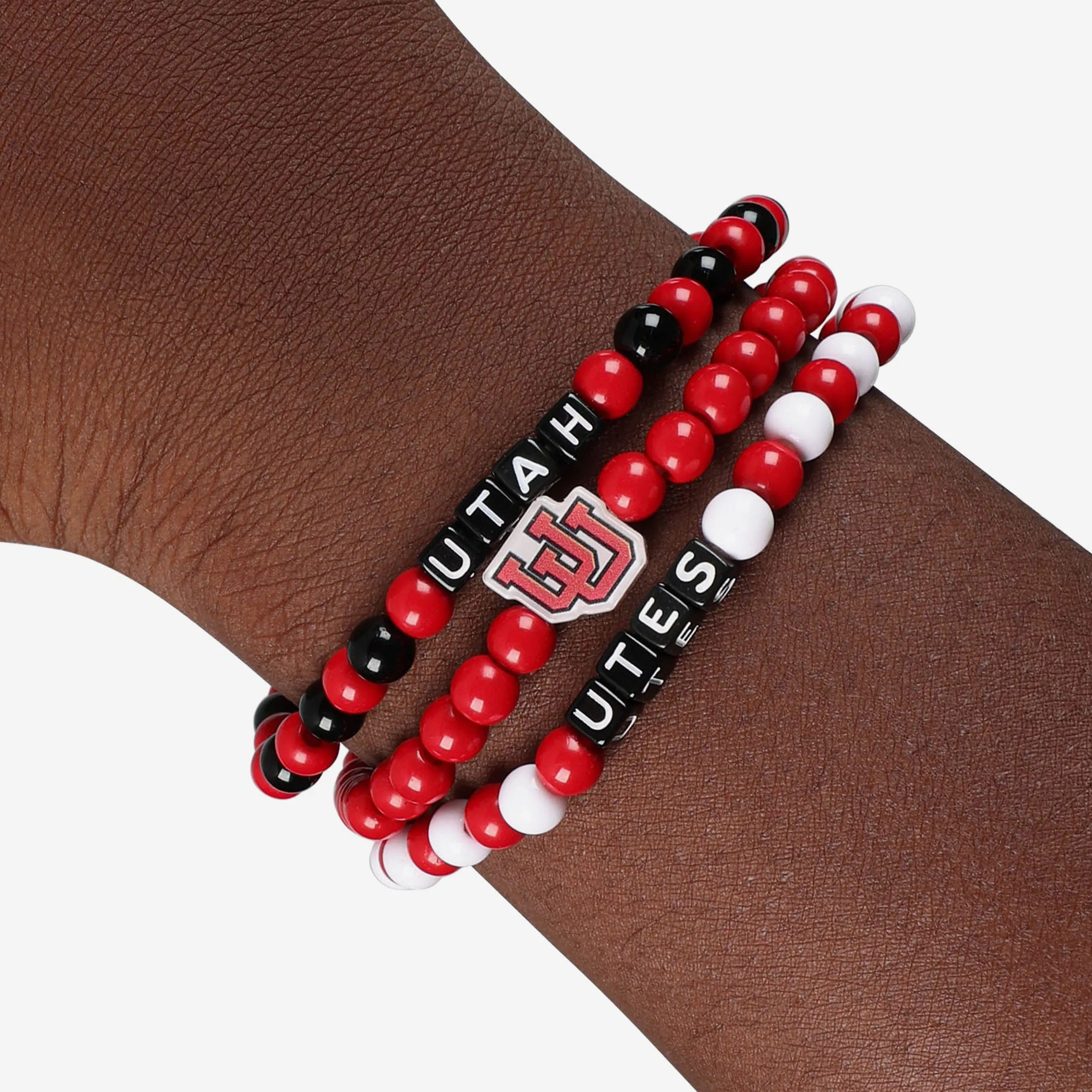 Utah Utes 3 Pack Beaded Friendship Bracelet