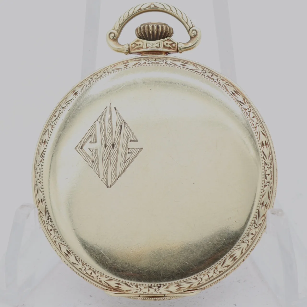 Vintage 12s 1933 Hamilton 17 Jewel Pocket Watch 912 14k Green Gold Filled USA