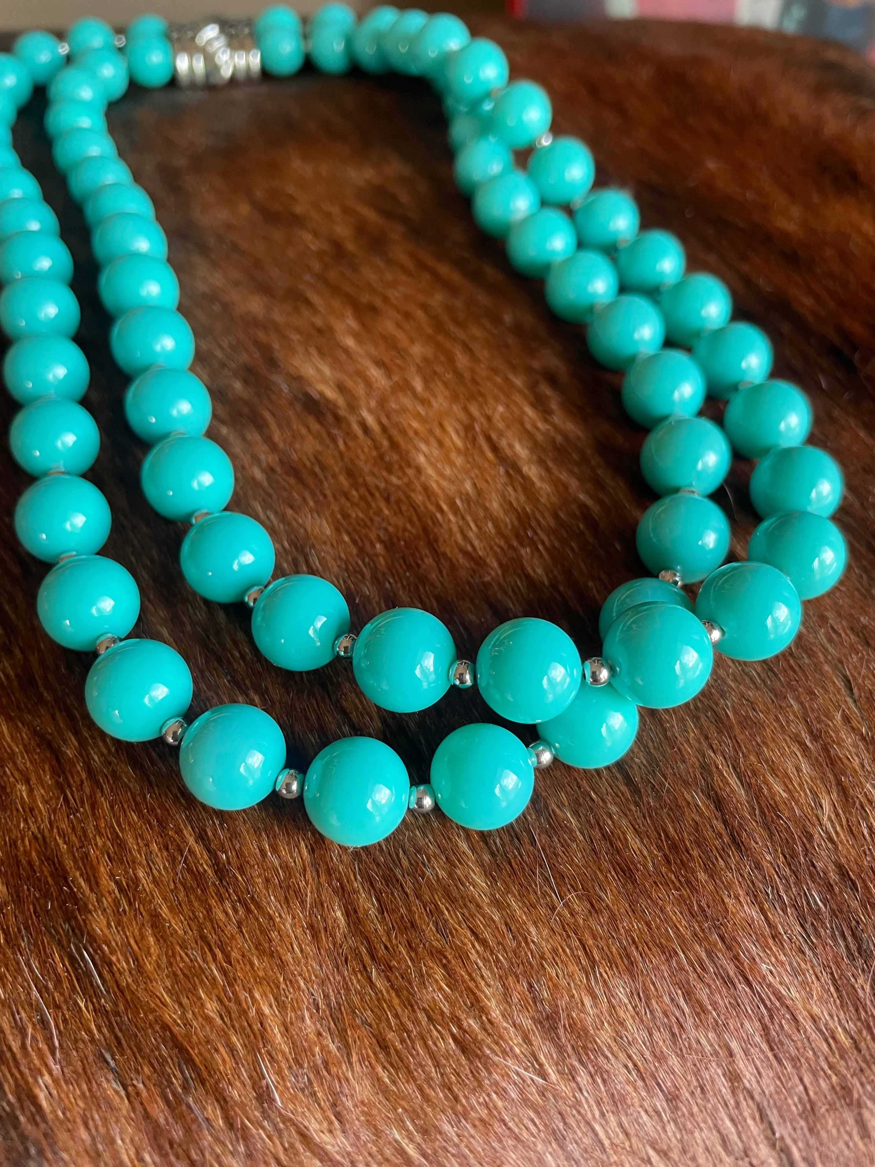 Vintage Beaded Turquoise Necklace