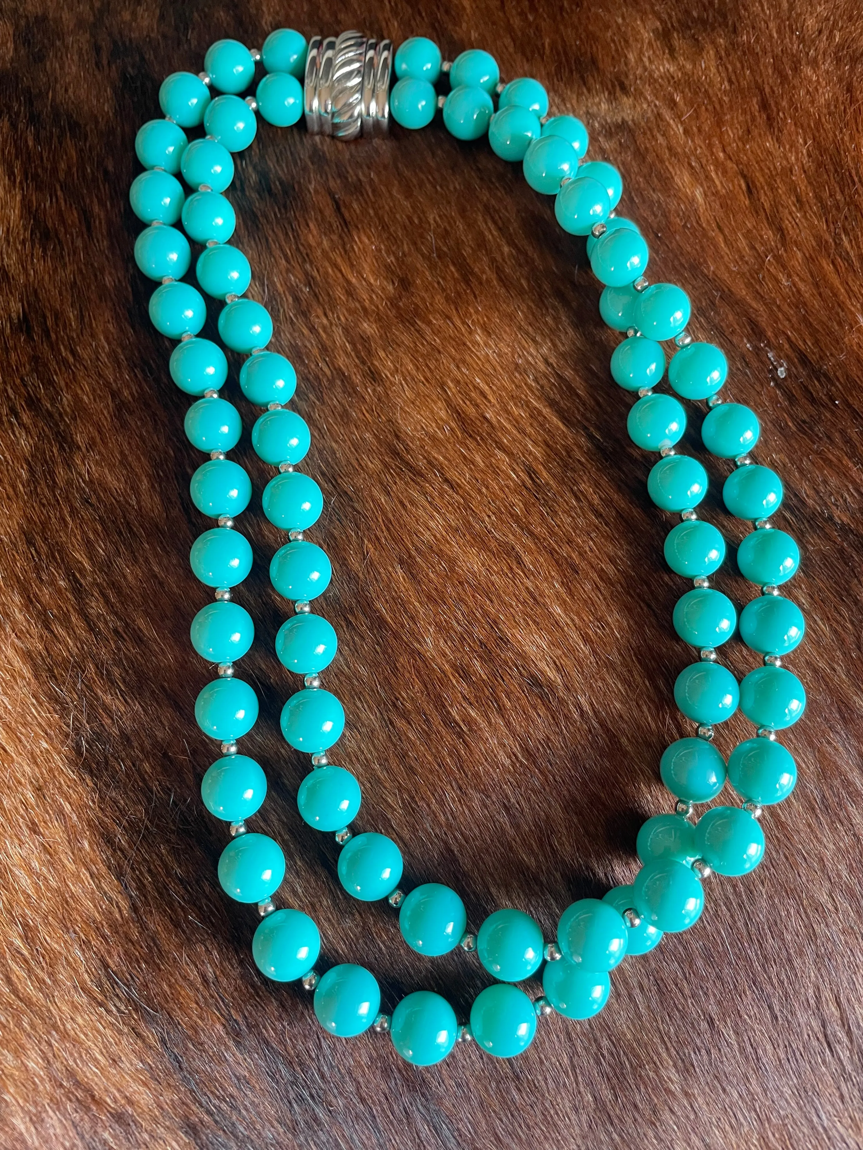 Vintage Beaded Turquoise Necklace