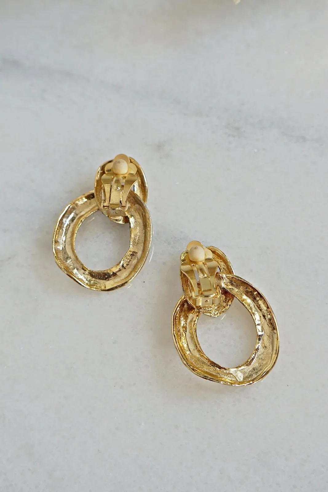 Vintage Doorknocker Oval Earrings