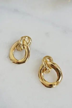 Vintage Doorknocker Oval Earrings