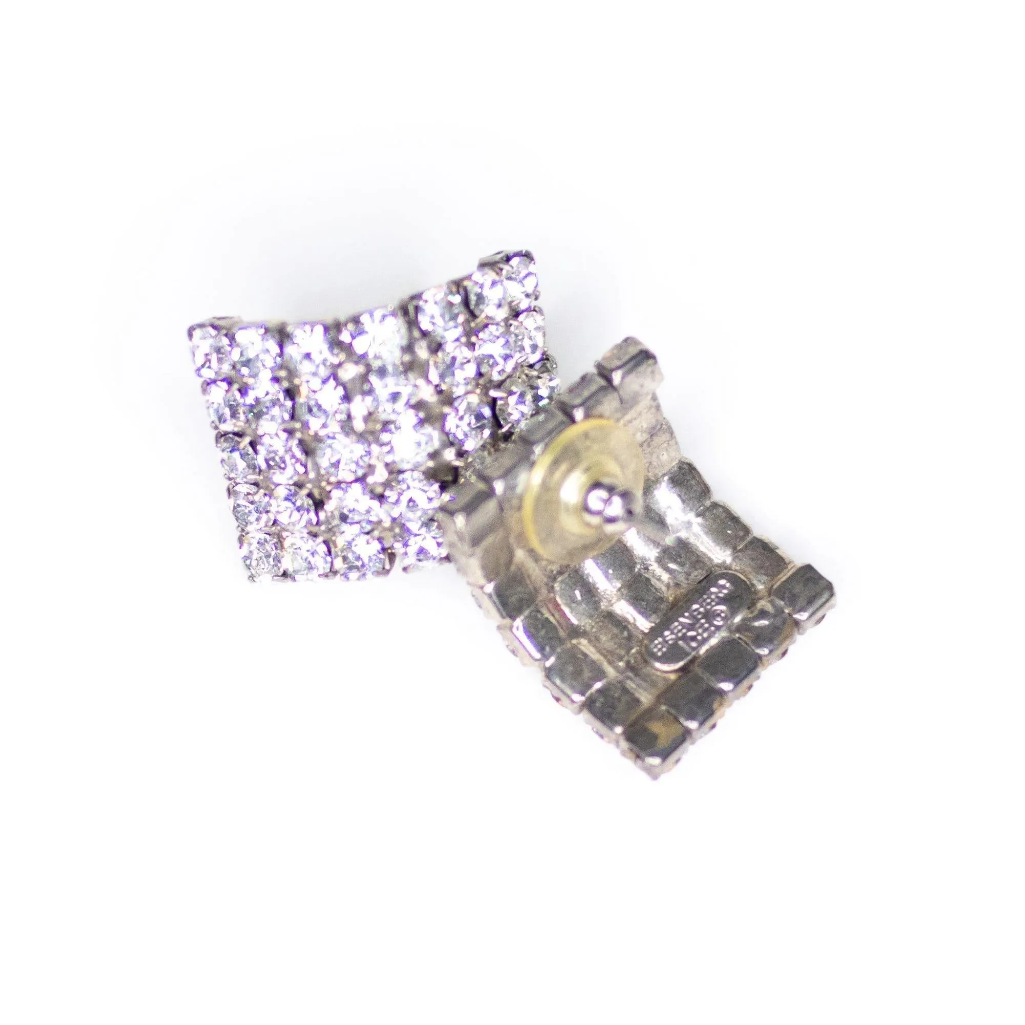 Vintage Eisenberg Ice Rhinestone Statement Earrings