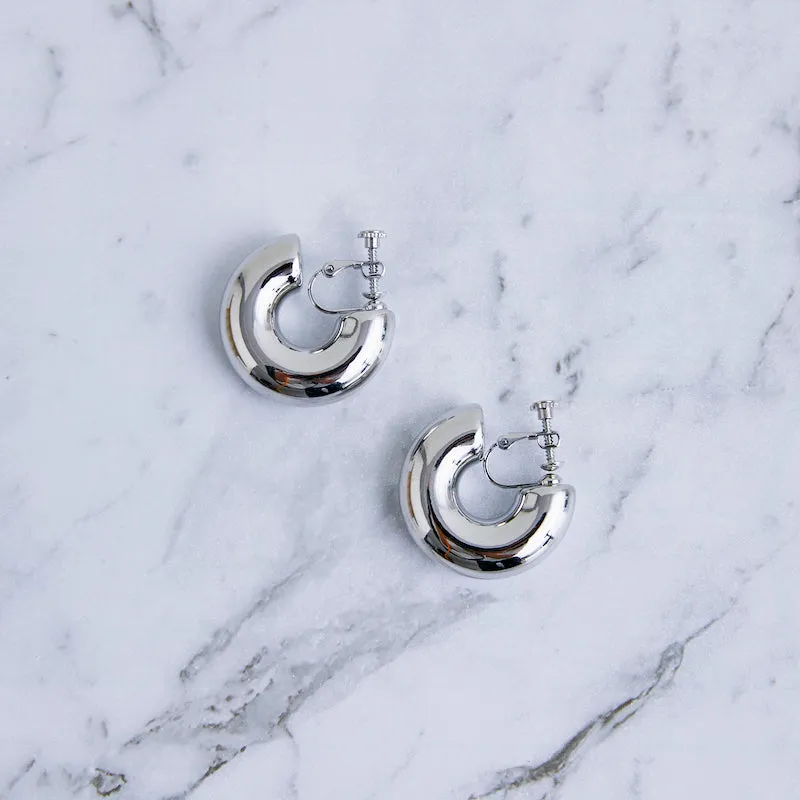 Vintage Hoop Clip on Earring