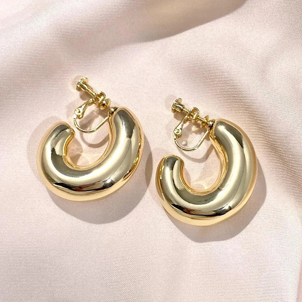 Vintage Hoop Clip on Earring